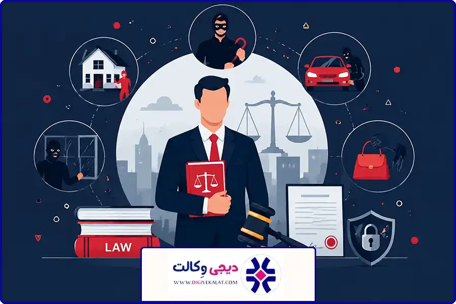 وکیل سرقت در تهران | نوع های پرونده‌های سرقت که وکیل سرقت در آن‌ها فعالیت می‌کند